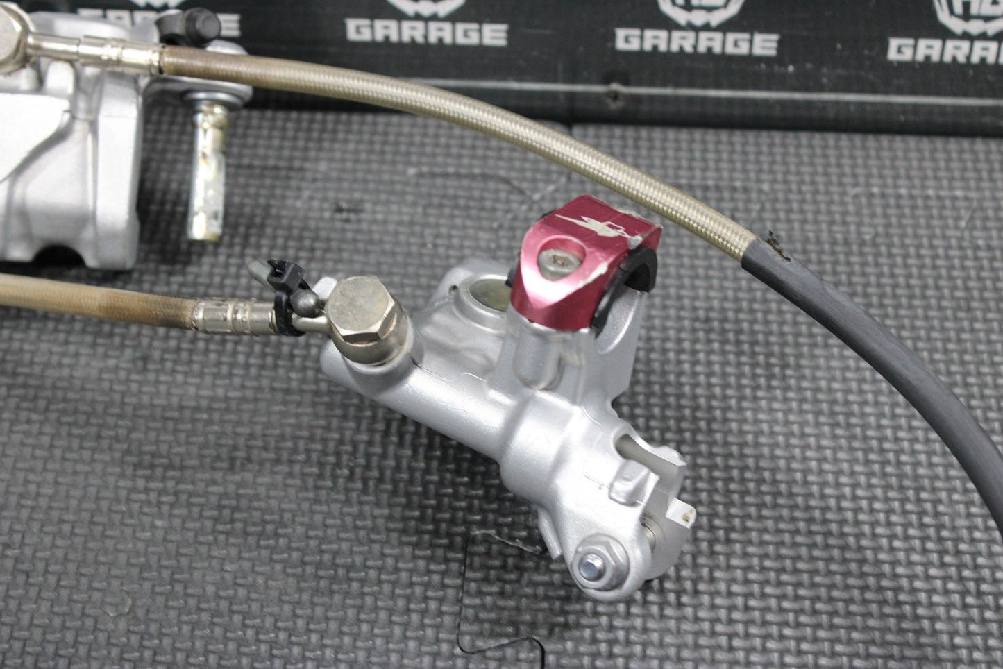 2007 HONDA 07 - 09 CRF450R NISSIN FRONT BRAKE CALIPER MASTER CYLINDER W BRAKE HOSE - hggarage