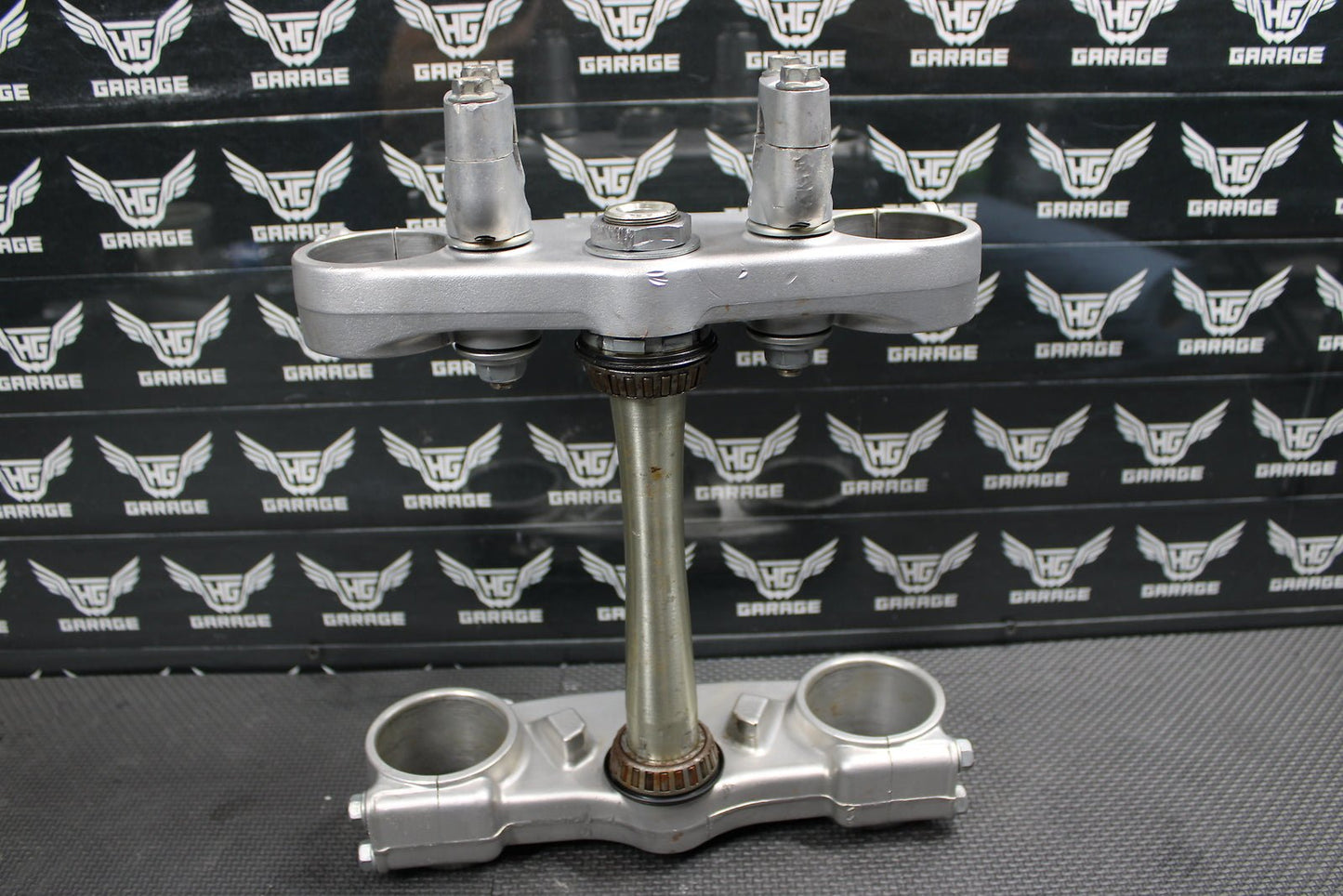 2000 00 - 03 HONDA CR125R OEM FRONT FORKS LOWER UPPER TRIPLE TREE STEM BAR CLAMP - hggarage