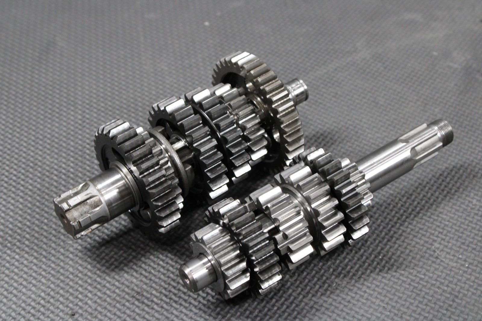 1986 KAWASAKI KDX200 OEM TRANSMISSION TRANNY GEARBOX SHIFT FORKS DRUM GEARS - hggarage