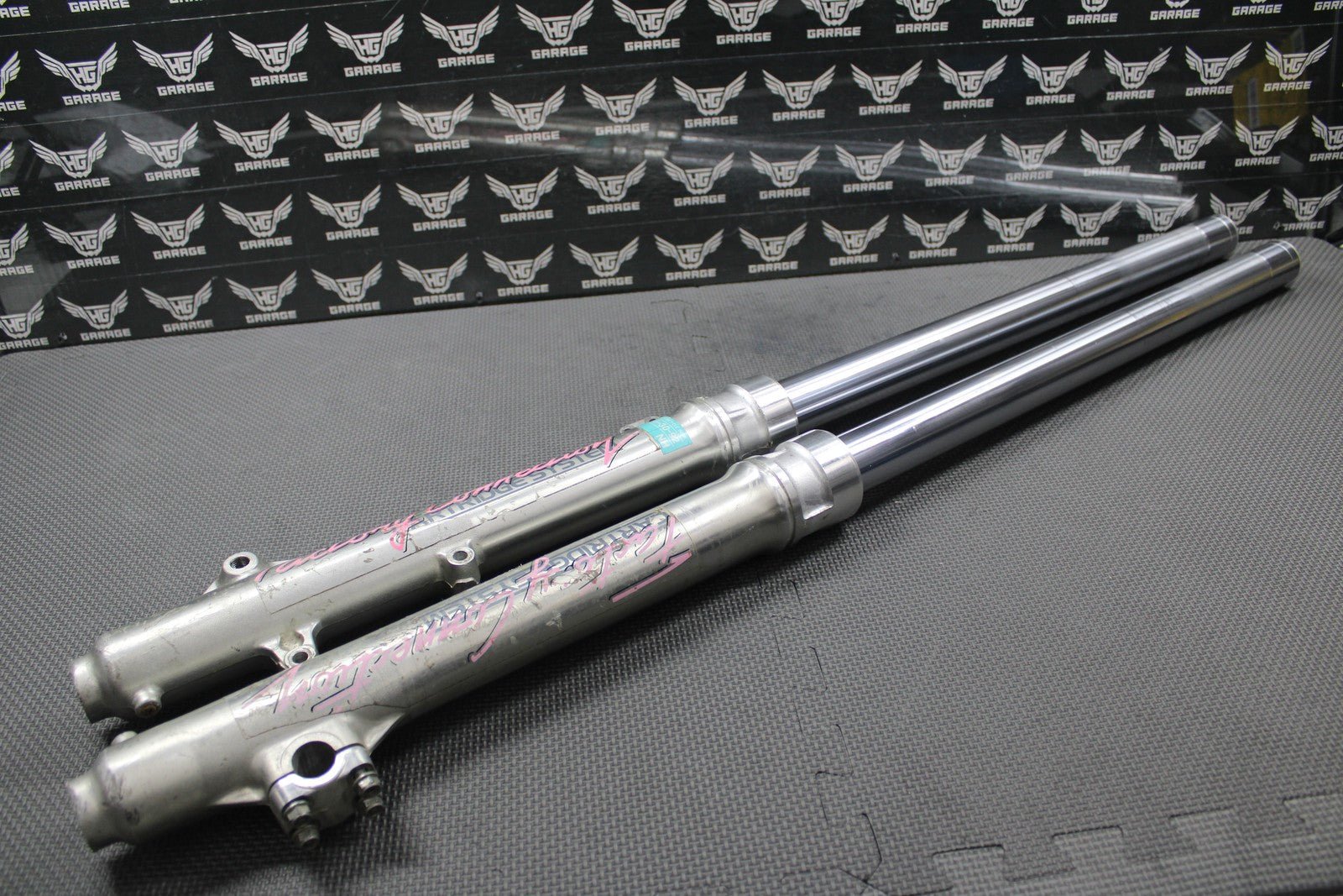 1991 91 - 93 HONDA XR250R OEM RIGHT LEFT FRONT SUSPENSION FORKS SHOCKS GOOD! - hggarage