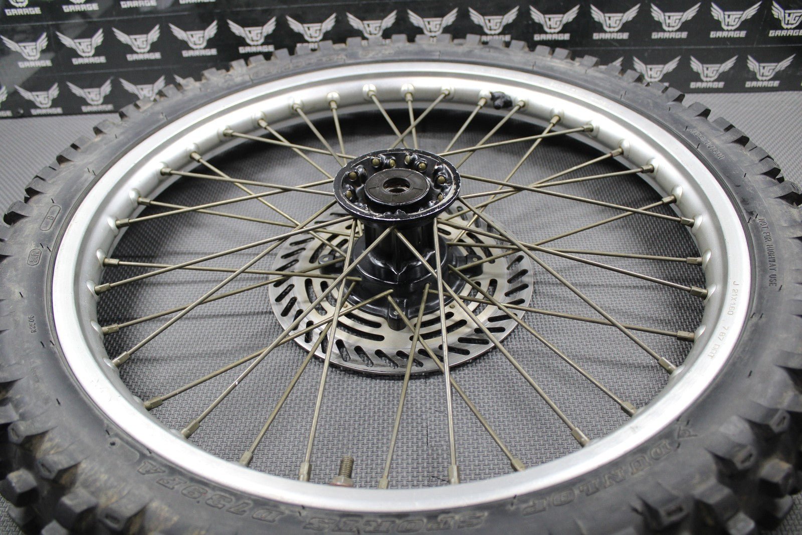 1988 HONDA CR125R CR250R CR500R OEM 21" FRONT WHEEL RIM HUB TIRE 446A5 - KS6 - 830 - hggarage