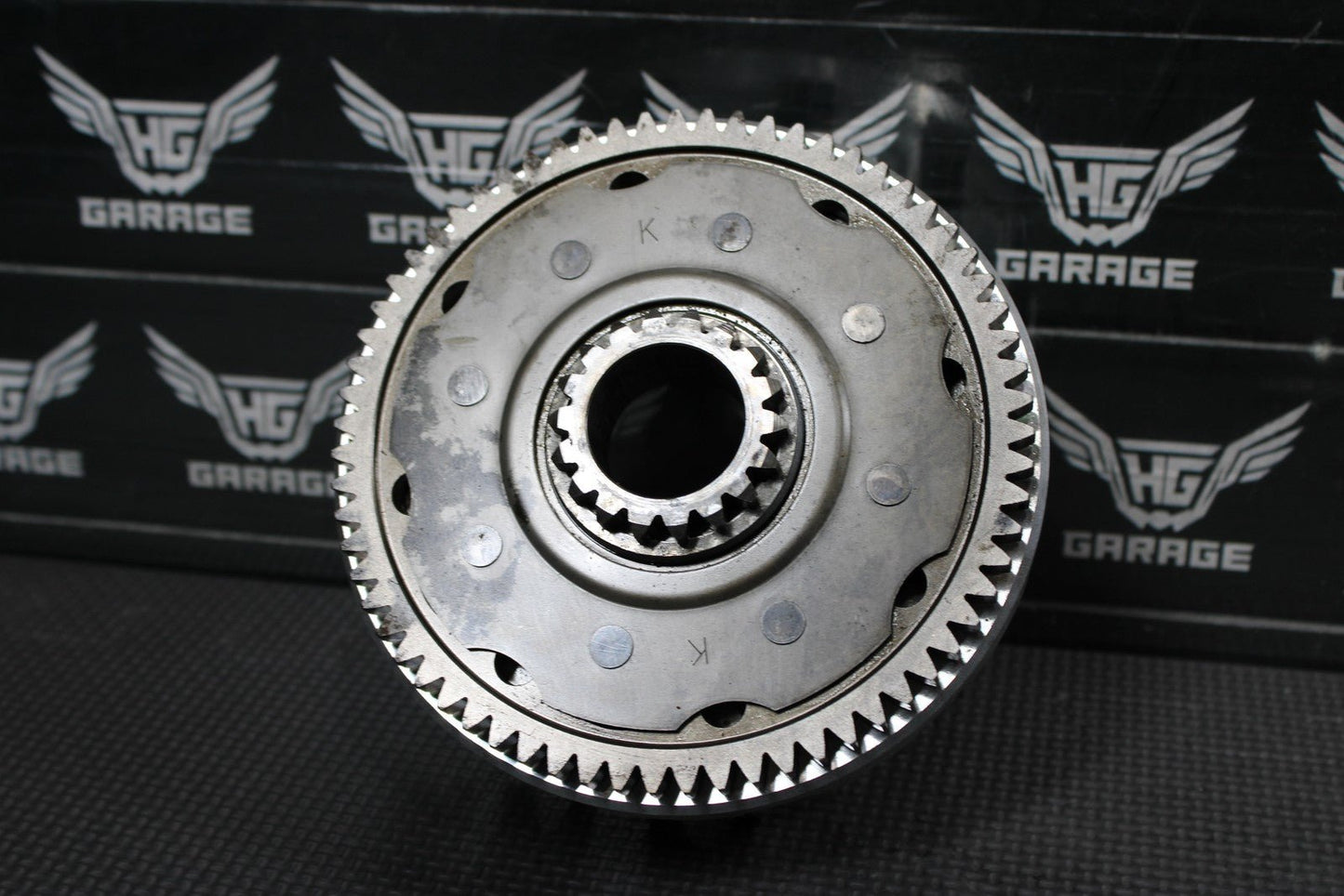 2014 KAWASAKI 10 - 14 KX250F OEM COMPLETE CLUTCH BASKET HUB PRESSURE PLATE - hggarage