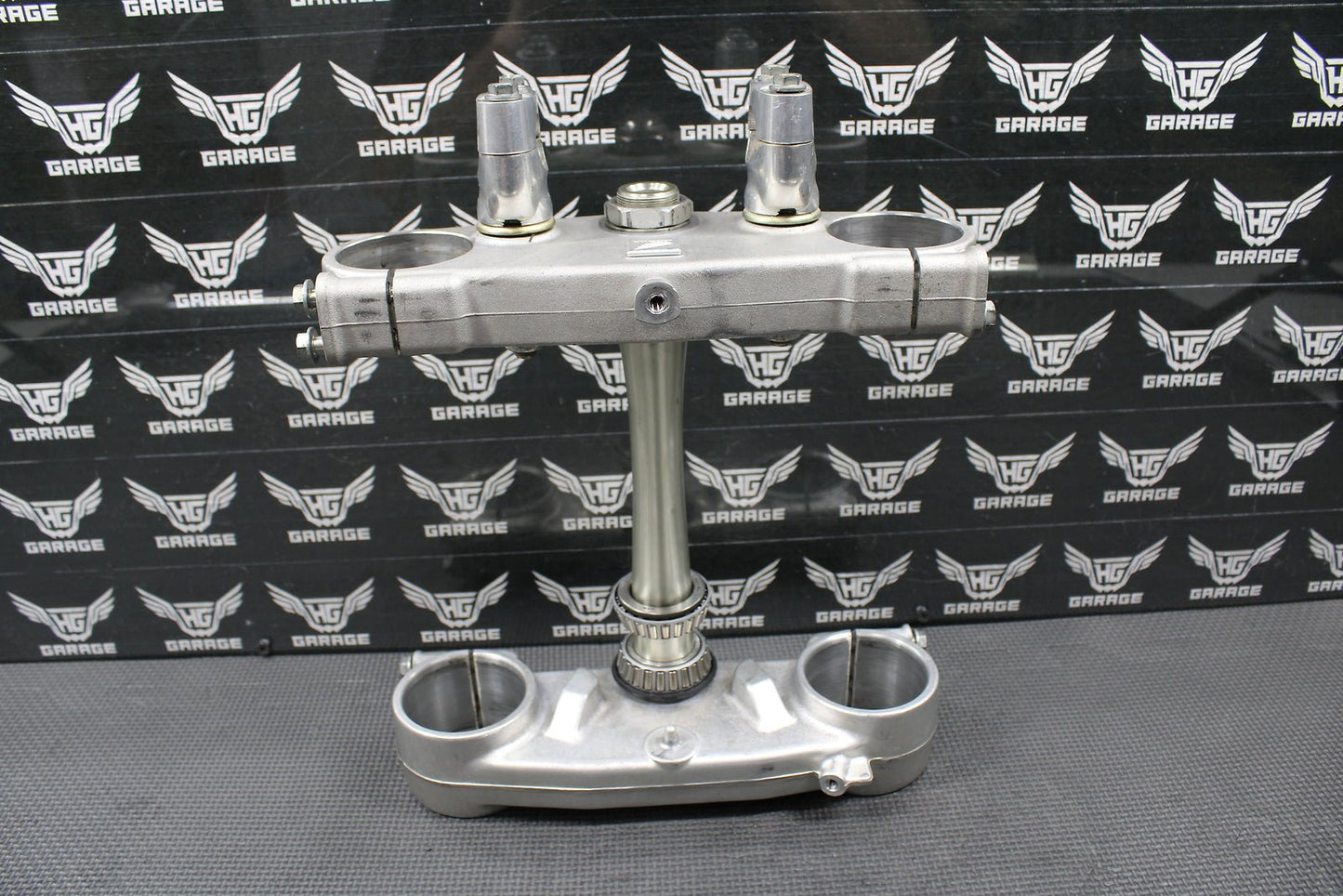 2001 00 - 03 HONDA CR125R OEM FRONT FORKS LOWER UPPER TRIPLE TREE STEM BAR CLAMP - hggarage