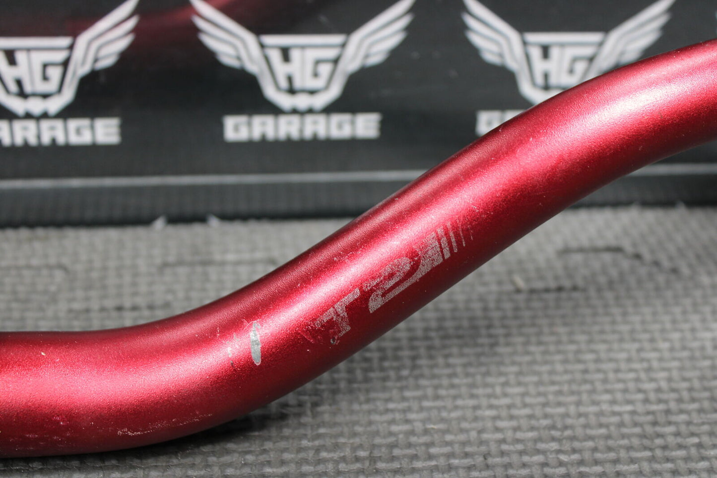 2004 HONDA CR125R RED TAG T2 1 1/8 FAT BAR HANDLEBARS BARS GRIPS STEERING