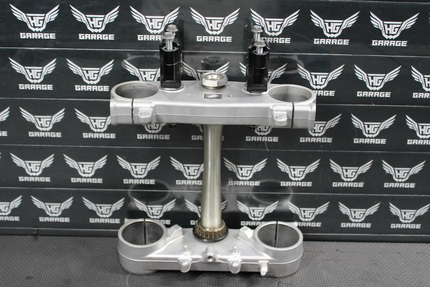 2009 HONDA CRF450R OEM FRONT FORKS LOWER UPPER TRIPLE TREE STEM - hggarage