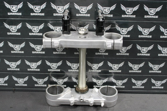 2009 HONDA CRF450R OEM FRONT FORKS LOWER UPPER TRIPLE TREE STEM - hggarage