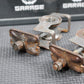 1991 87 - 95 HONDA CR80R OEM SWINGARM CHAIN TENSIONER ADJUSTMENT BRACKETS - hggarage