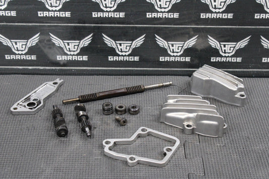 1986 KAWASAKI KDX200 OEM ENGINE POWER VALVE EXHAUST VALVE W CYLINDER COVERS - hggarage