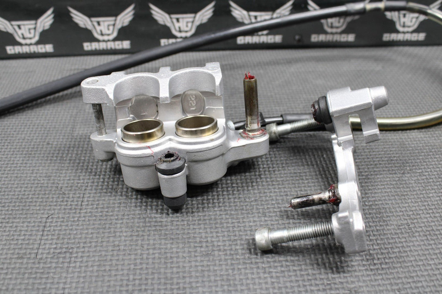 2014 KAWASAKI 13 - 14 KX250F KX450F OEM FRONT BRAKE CALIPER MASTER CYLINDER ASV - hggarage