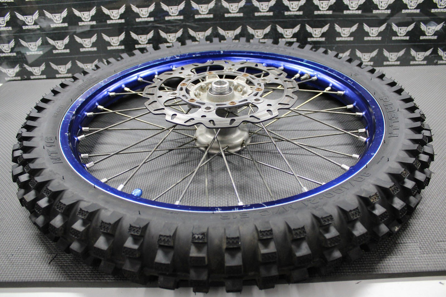 2020 YAMAHA 20 - 22 WR250F 18 - 22 YZ250FX OEM DID BLUE FRONT WHEEL RIM HUB NEW TIRE - hggarage
