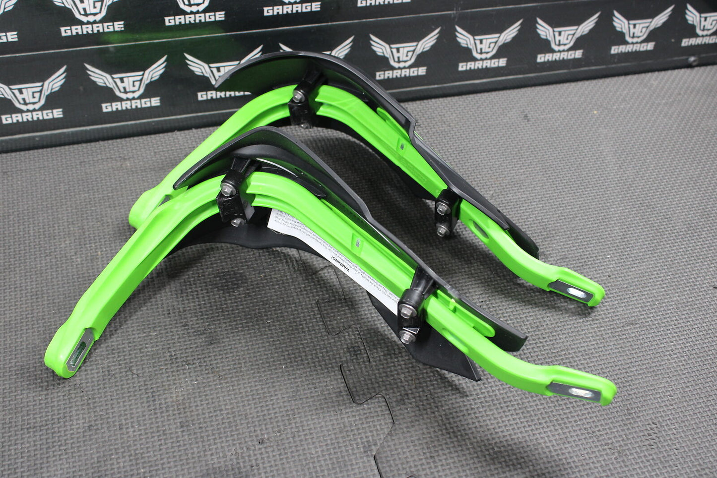 2009 KAWASAKI KX250F ASCERBIS HANDLEBARS HAND GUARDS BRUHS PROTECTOR SHIELD