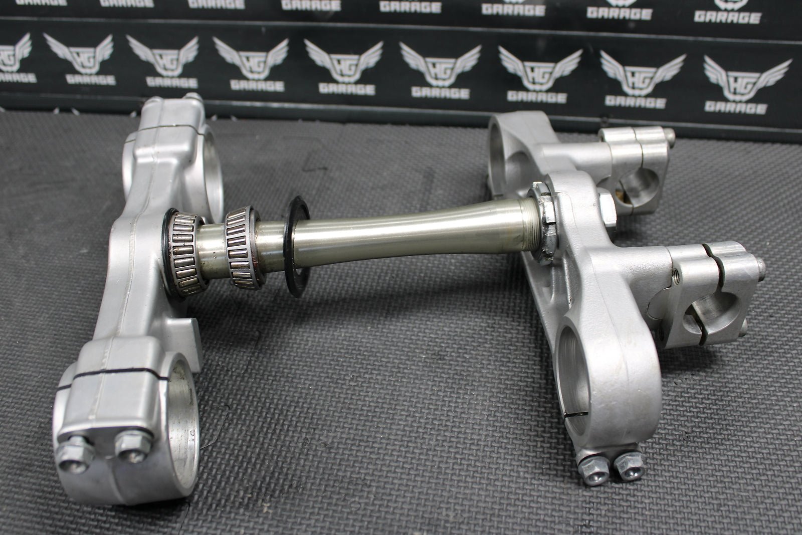 1998 HONDA CR125R OEM FRONT FORKS LOWER UPPER TRIPLE TREE STEM FAT BAR CLAMP - hggarage