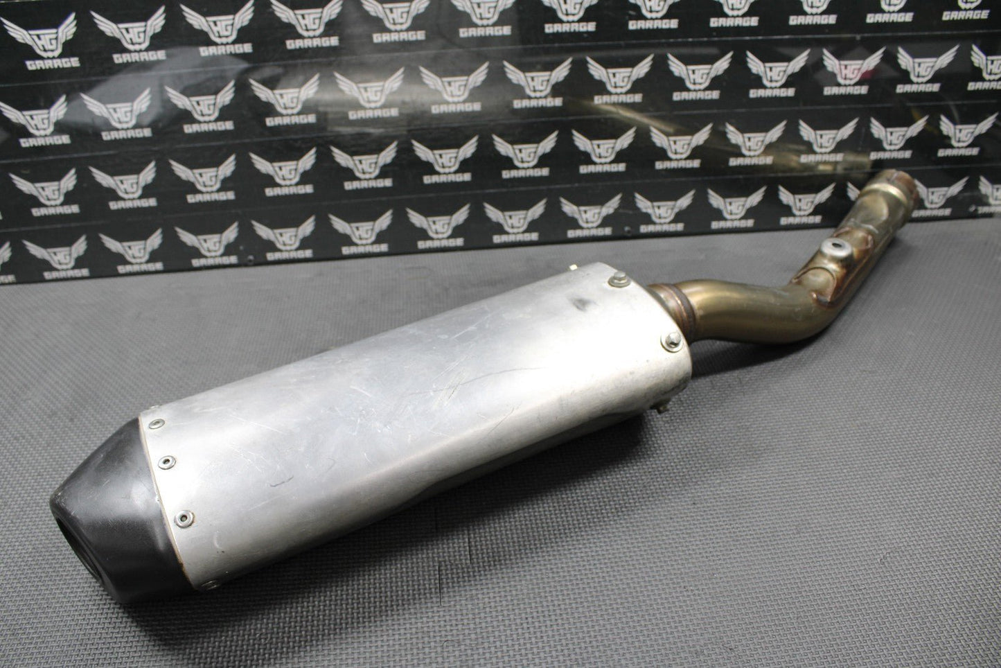 2014 KAWASAKI 13 - 16 KX250F OEM MUFFLER EXHAUST SILENCER SLIP ON PIPE 18100 - 0558 - hggarage