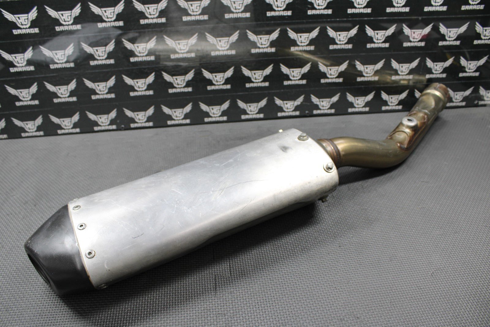 2014 KAWASAKI 13 - 16 KX250F OEM MUFFLER EXHAUST SILENCER SLIP ON PIPE 18100 - 0558 - hggarage