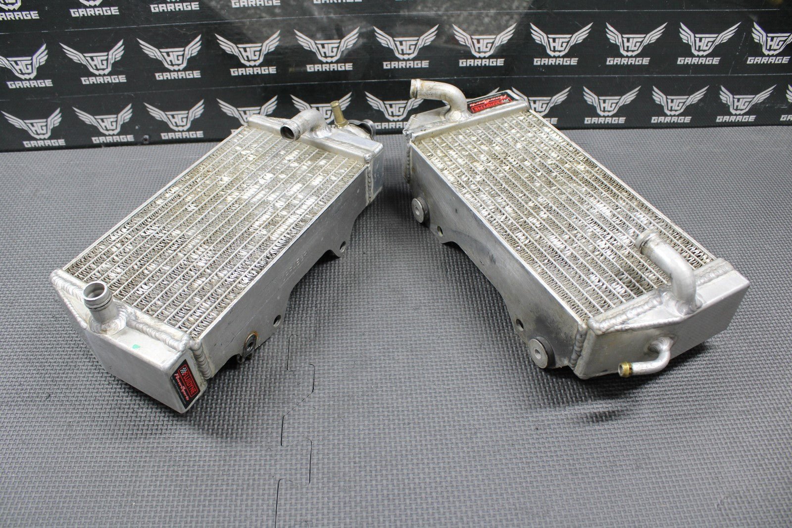 2004 02 - 04 HONDA CRF450R FLUIDYNE POWERSPORTS LEFR RIGHT RADIATOR RADIATORS SET - hggarage