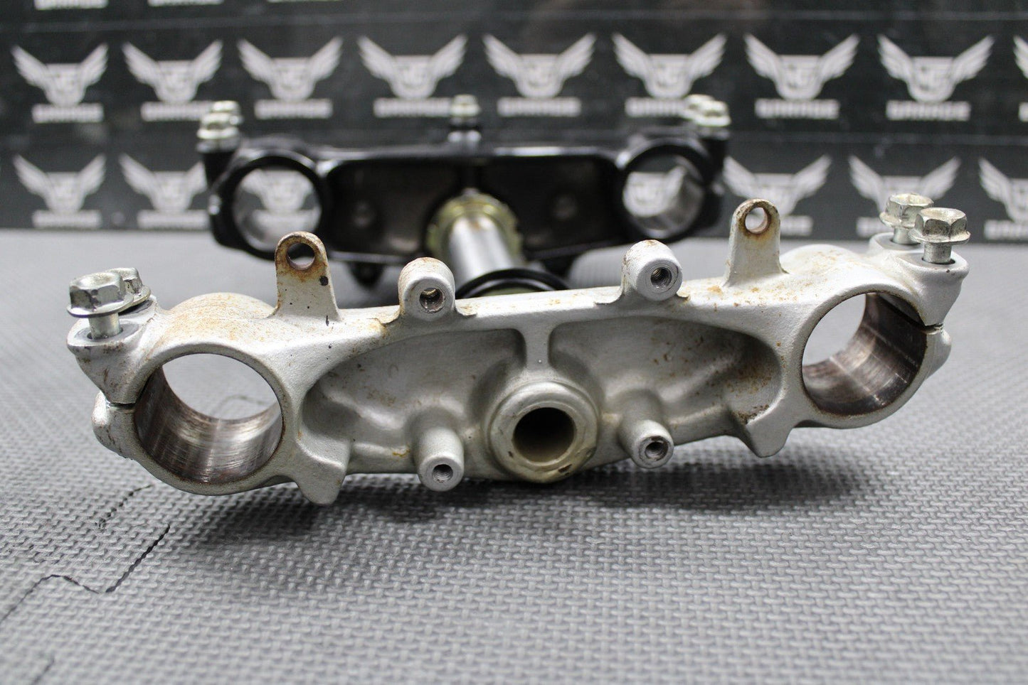 1999 HONDA XR200R 90 - 02 OEM FRONT FORKS LOWER UPPER TRIPLE TREE STEM BAR CLAMP - hggarage
