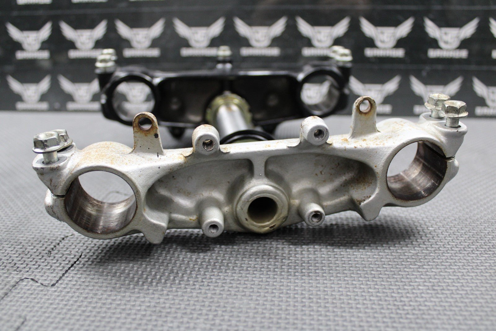 1999 HONDA XR200R 90 - 02 OEM FRONT FORKS LOWER UPPER TRIPLE TREE STEM BAR CLAMP - hggarage