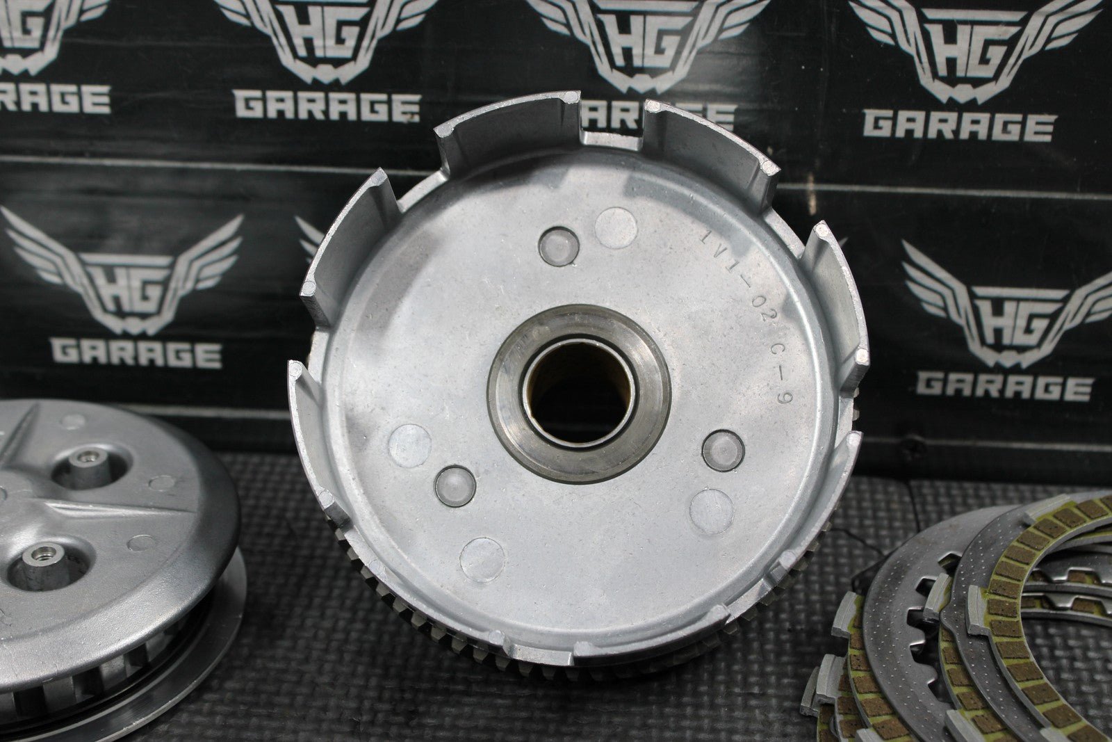 1997 YAMAHA 90 - 00 RT100 OEM COMPLETE CLUTCH W PLATES BASKET HUB NICE! - hggarage