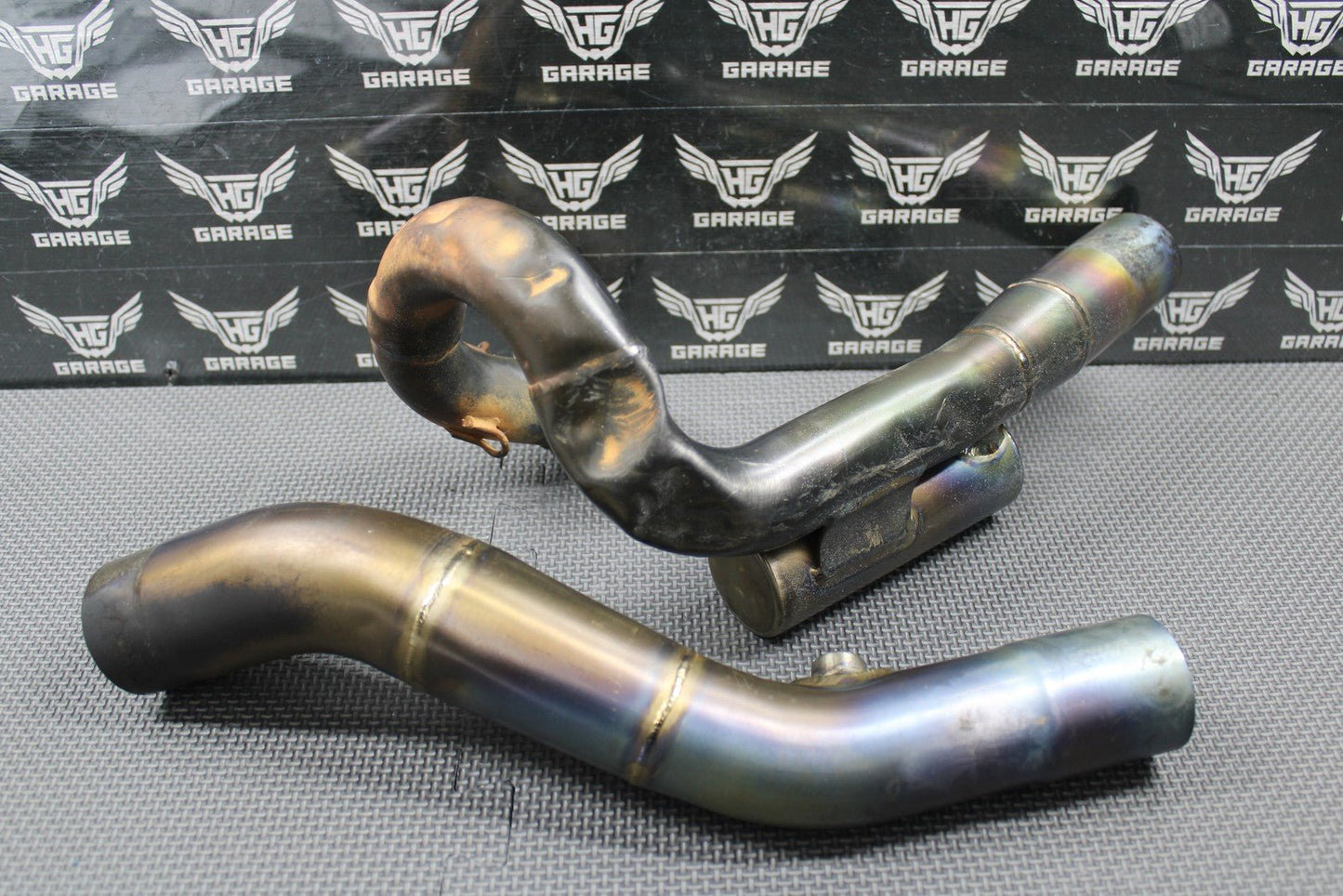 2010 KTM 08 - 10 250 XCF SXF DRD TITANIUM MUFFLER EXHAUST SILENCER SPARK ARRESTOR - hggarage