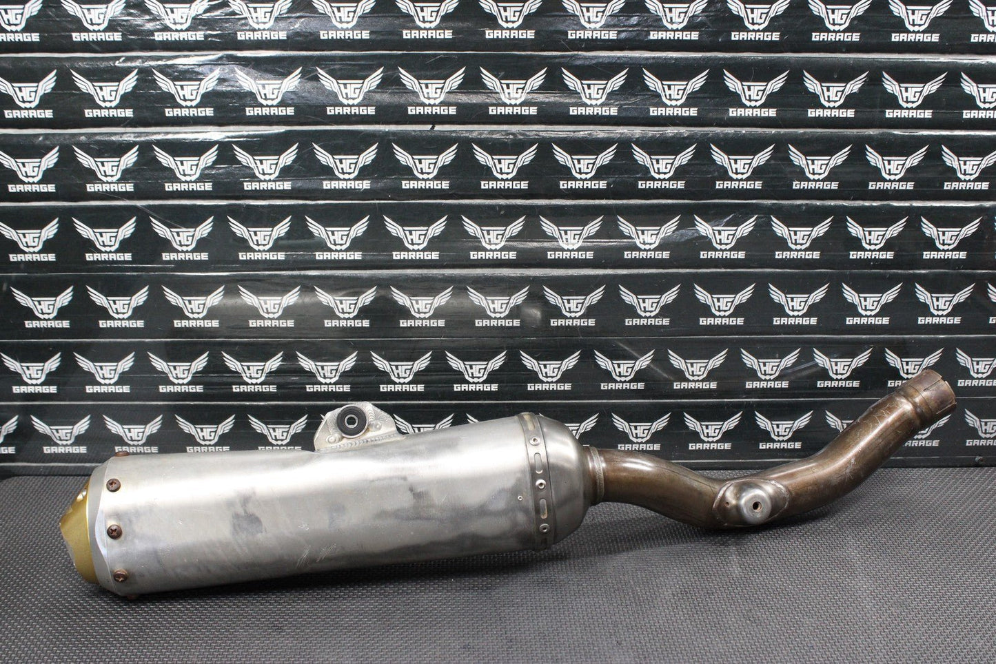 2006 YAMAHA YZ450F OEM MUFFLER EXHAUST SILENCER SLIP ON PIPE PRO MOTO BILLET CAP - hggarage
