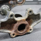 1985 YAMAHA PW80 83 - 85 OEM FRONT FORKS LOWER UPPER TRIPLE TREE STEM CLAMP - hggarage