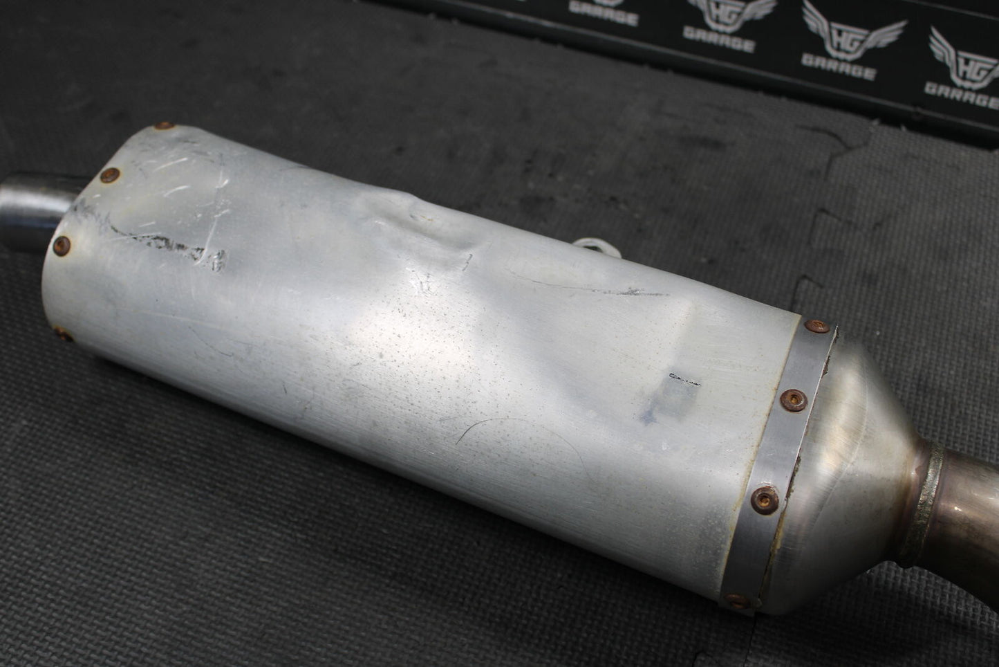 2003 HONDA CRF450R OEM MUFFLER EXHAUST SILENCER SLIP ON PIPE 18310-MEB-770