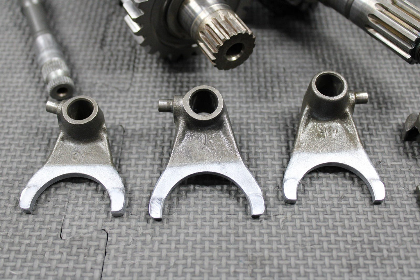 1988 88 - 91 HONDA CR250R OEM TRANSMISSION TRANNY GEARBOX GEARS SHIFT FORKS GOOD! - hggarage