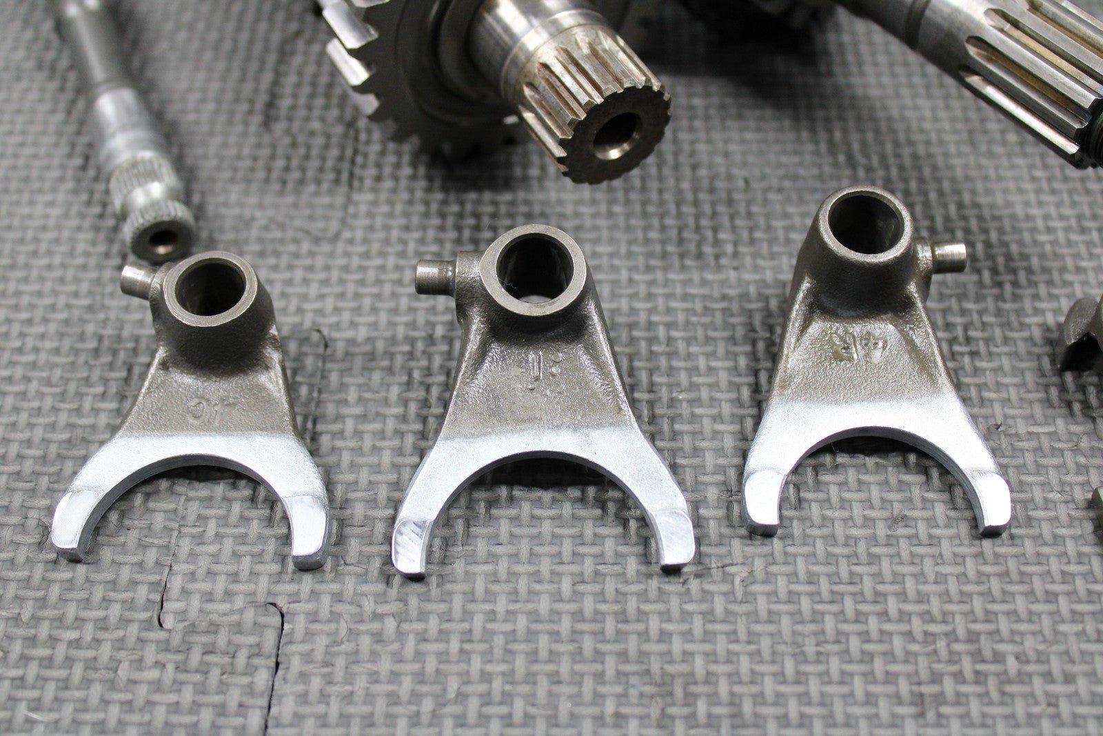 1988 88 - 91 HONDA CR250R OEM TRANSMISSION TRANNY GEARBOX GEARS SHIFT FORKS GOOD! - hggarage