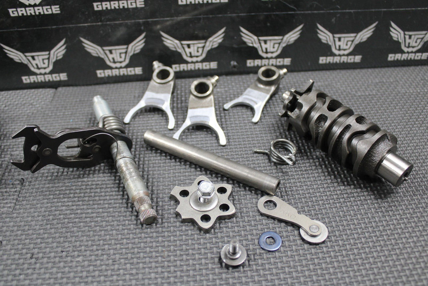 1988 1989 HONDA XR250R OEM TRANSMISSION TRANNY GEARBOX GEARS SHIFT FORKS GOOD! - hggarage