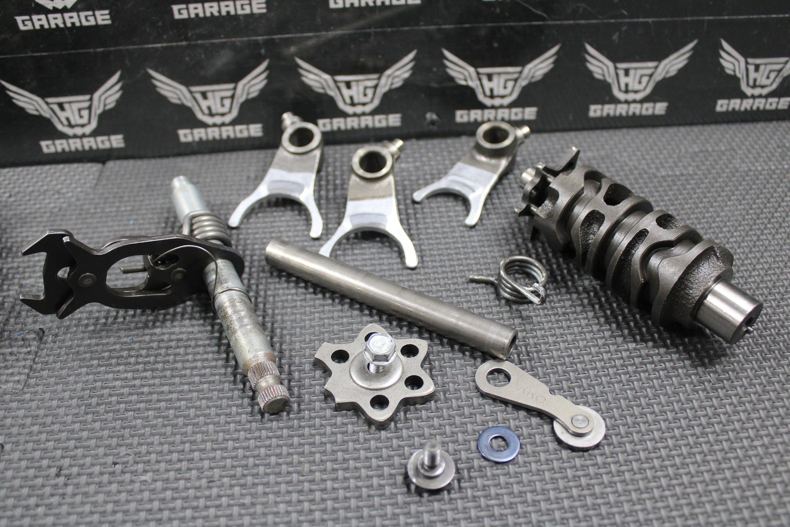 1988 1989 HONDA XR250R OEM TRANSMISSION TRANNY GEARBOX GEARS SHIFT FORKS GOOD! - hggarage
