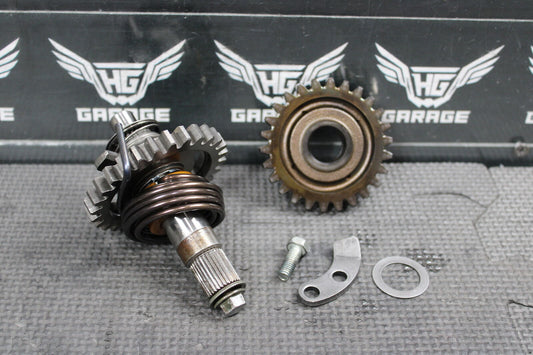 2008 KAWASAKI KX250F OEM KICKSTART KICK START SHAFT W IDLER GEAR 13066-0004