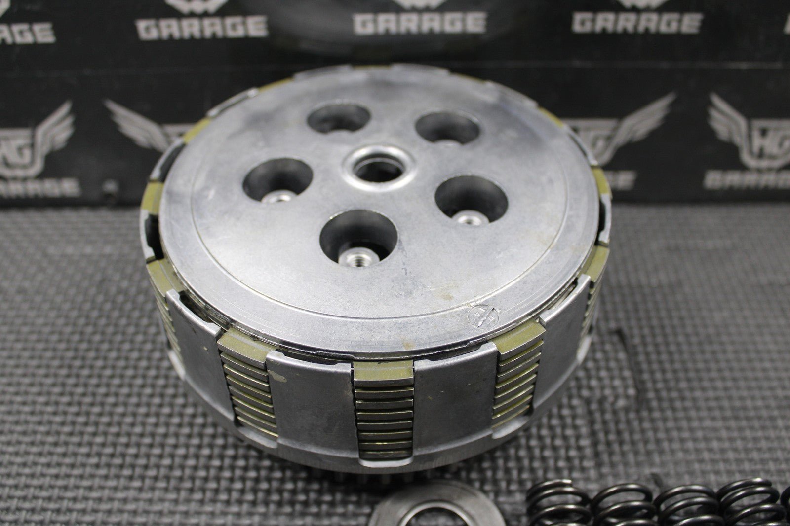 2005 00 - 07 HONDA CR125R OEM COMPLETE CLUTCH W PLATES BASKET HUB 22100 - KZ4 - L30 - hggarage