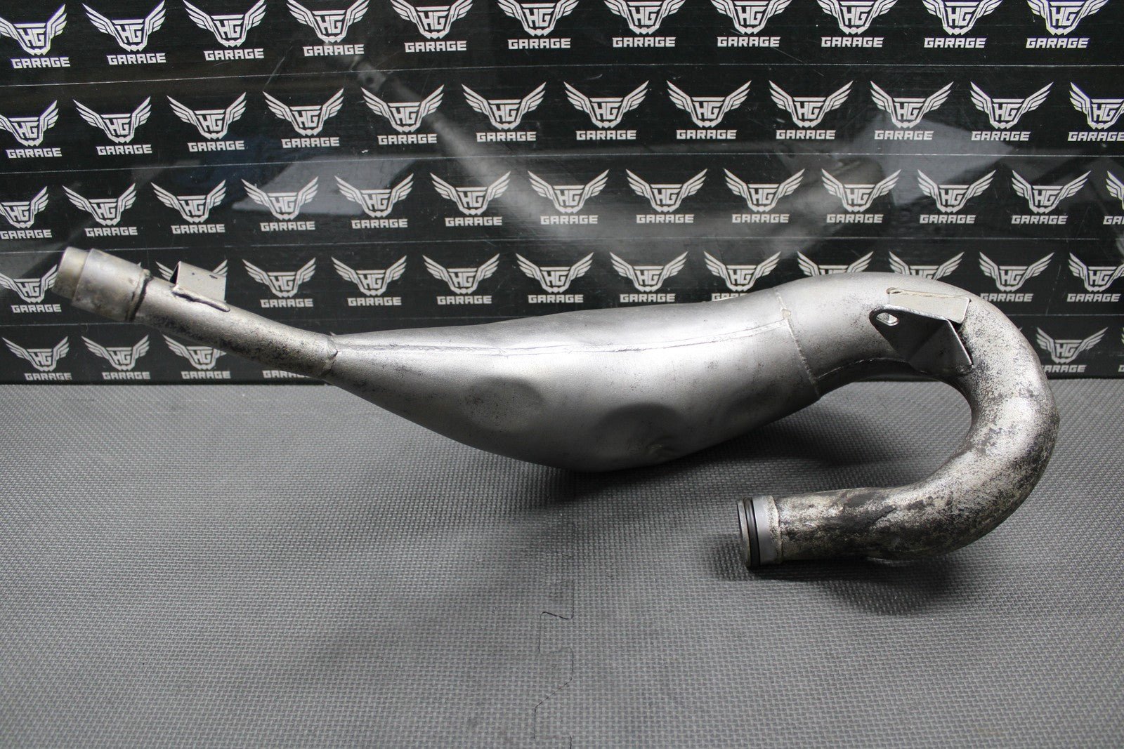 1999 SUZUKI RM125 BILLS WORKS RAW EXHAUST PIPE CHAMBER HEADER MUFFLER 14310 - 36E2 - hggarage