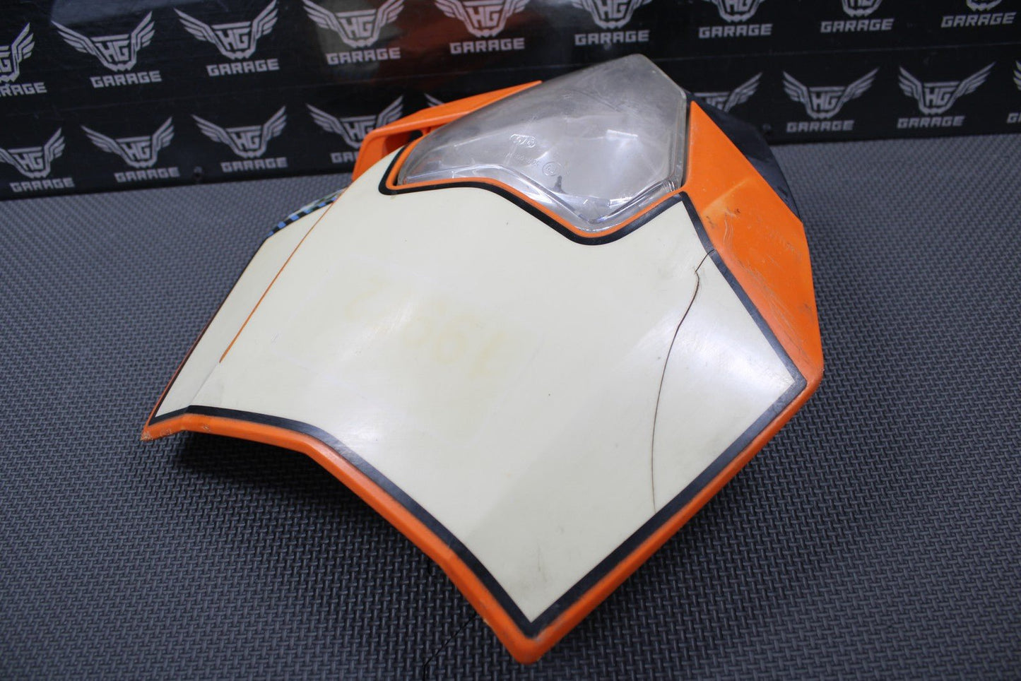 2010 KTM 250 XCF - W OEM HEADLIGHT SHROUD NUMBER PLATE HEAD LIGHT 7730800704404 - hggarage