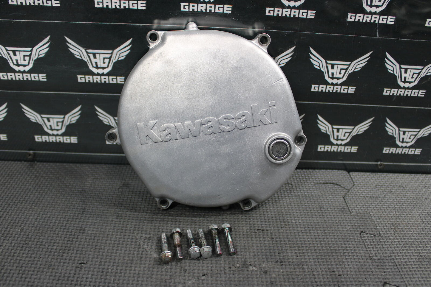 1991 KAWASAKI 91-94 KDX250 ENGINE MOTOR SIDE CLUTCH COVER 14032-1283