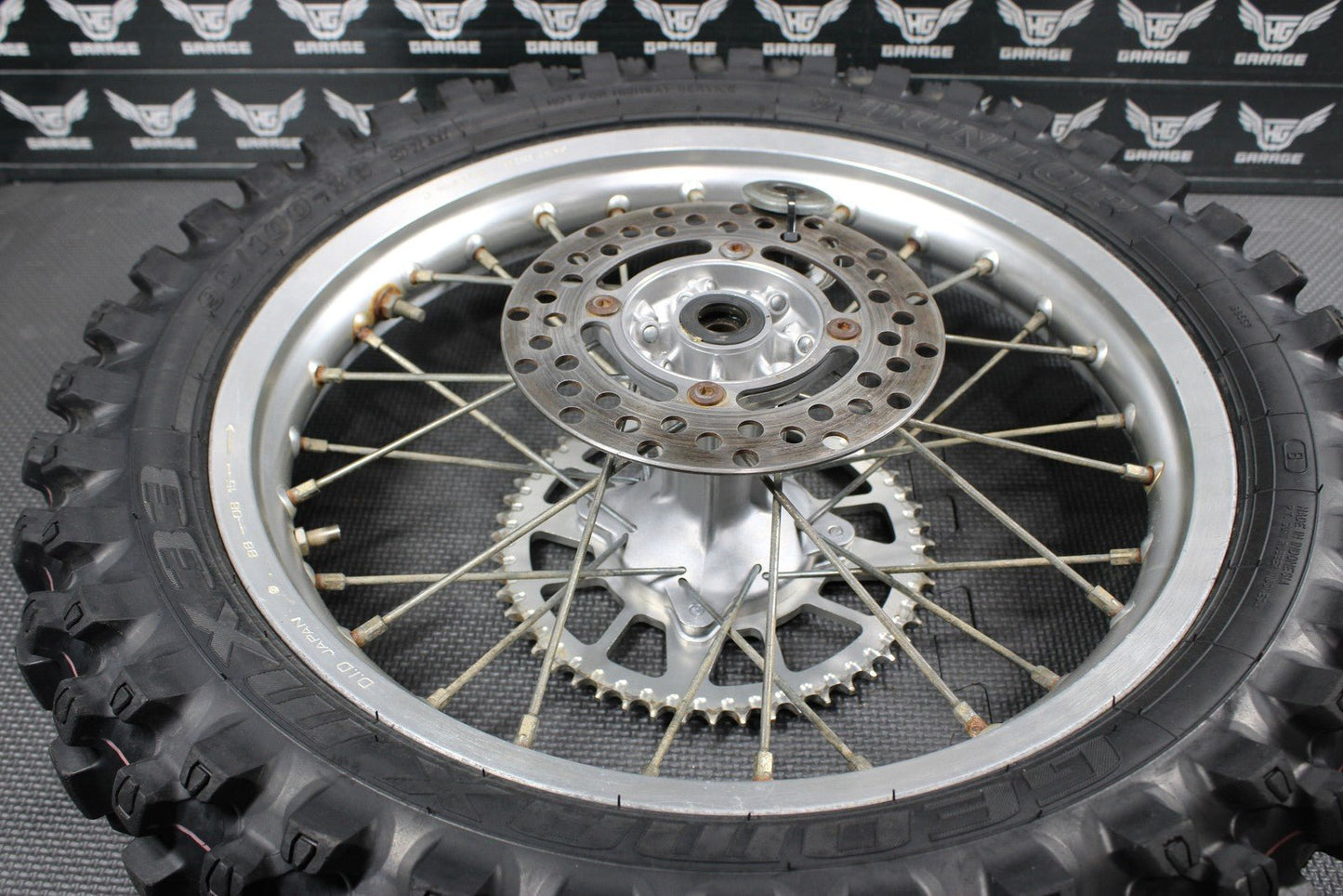 2001 KAWASAKI KX100 16" OEM BIGWHEEL REAR BACK WHEEL RIM HUB 41090 - 1141 - hggarage