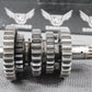 2003 KAWASAKI KLX400R KLX400SR OEM TRANSMISSION TRANNY GEARBOX GEARS SHIFT FORKS - hggarage