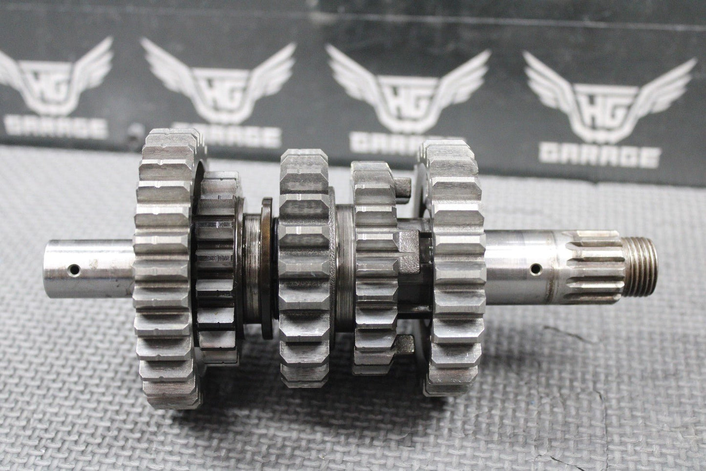 2003 KAWASAKI KLX400R KLX400SR OEM TRANSMISSION TRANNY GEARBOX GEARS SHIFT FORKS - hggarage