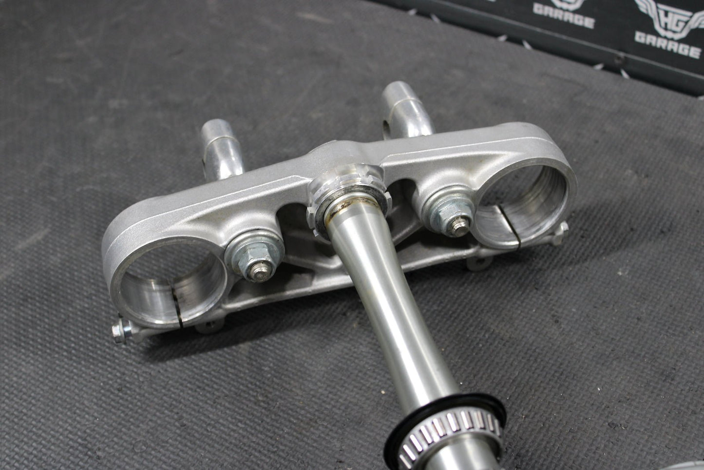 2013 HONDA CRF450R OEM FRONT FORKS LOWER UPPER TRIPLE TREE STEM CLAMP NICE! - hggarage