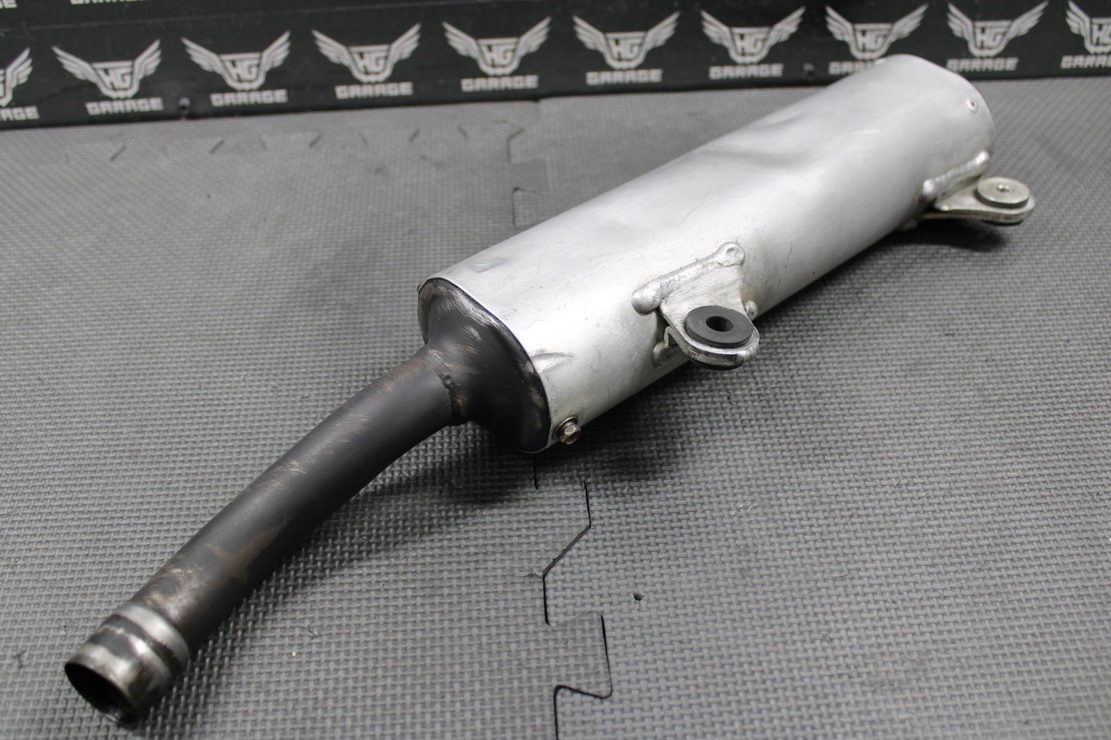 2003 2004 HONDA CR250R OEM MUFFLER EXHAUST SILENCER SLIP ON PIPE 18330 - KZ3 - L30 - hggarage