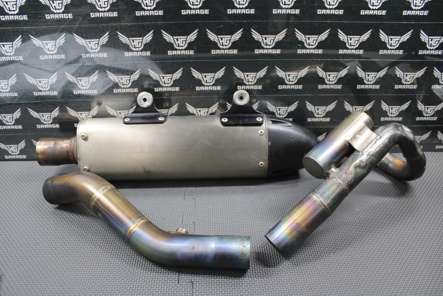 2010 KTM 08 - 10 250 XCF SXF DRD TITANIUM MUFFLER EXHAUST SILENCER SPARK ARRESTOR - hggarage