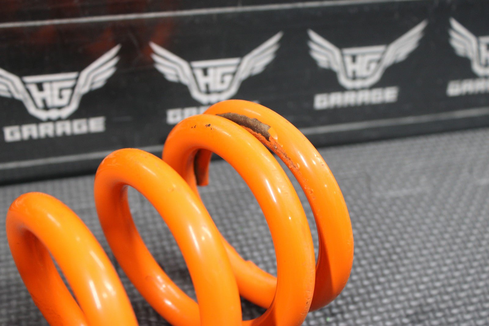 2012 KTM 250 300 XCW OEM REAR BACK SHOCK SPRING ABSORBER SUSPENSION ORANGE - hggarage