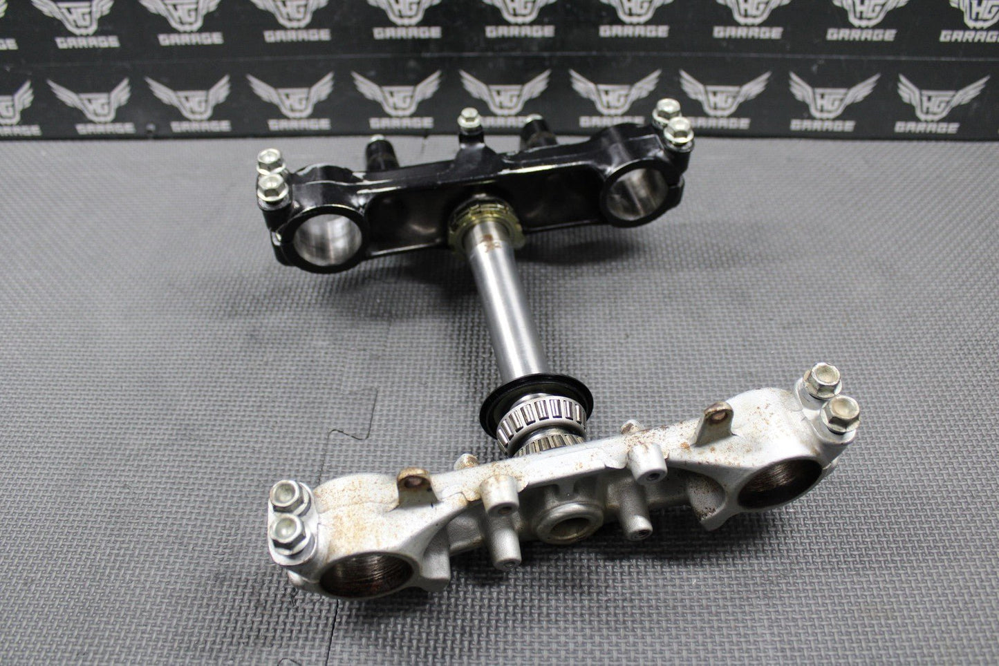 1999 HONDA XR200R 90 - 02 OEM FRONT FORKS LOWER UPPER TRIPLE TREE STEM BAR CLAMP - hggarage