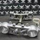 2002 YAMAHA YZ250F OEM FRONT FORKS LOWER UPPER TRIPLE TREE STEM CLAMP FAT BAR - hggarage
