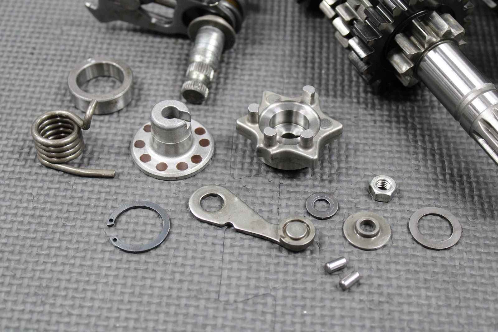 2009 KAWASAKI KLX250SF OEM TRANSMISSION TRANS GEARBOX GEARS SHIFT FORKS NICE! - hggarage