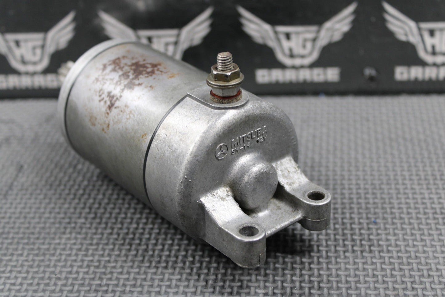 2003 KAWASAKI KLX400R OEM MITSUBA ELECTRIC START STARTER MOTOR 21163 - S004 GOOD - hggarage