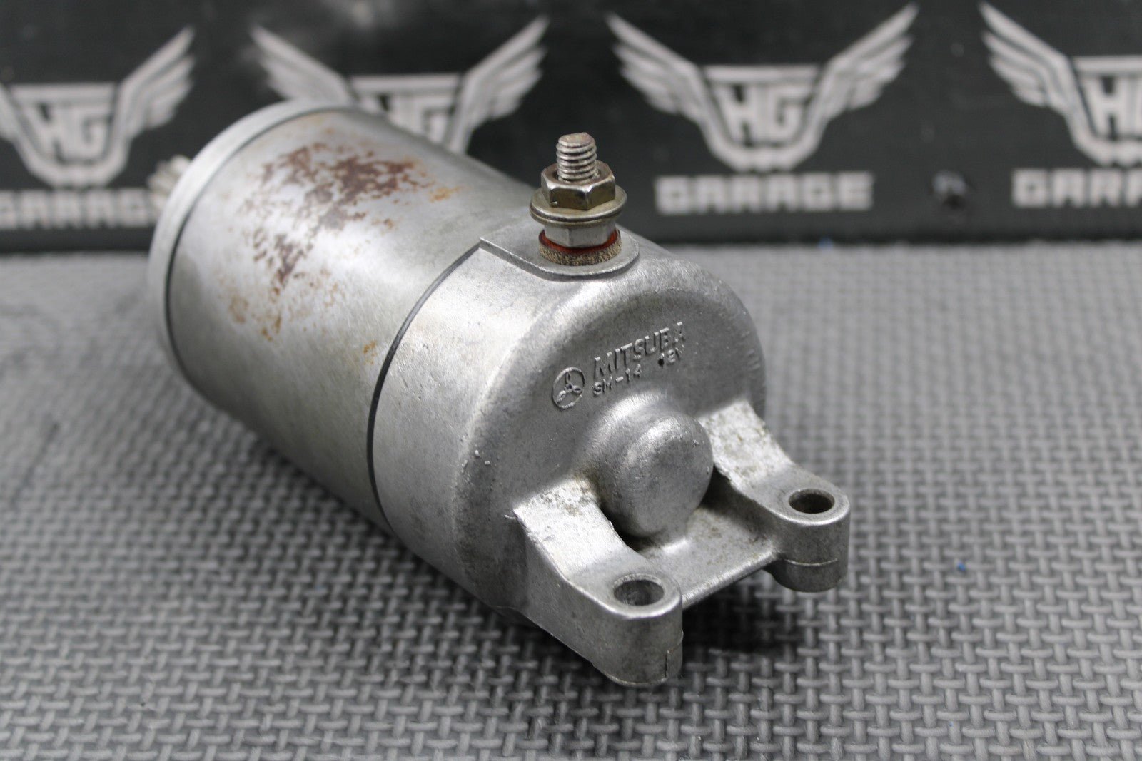 2003 KAWASAKI KLX400R OEM MITSUBA ELECTRIC START STARTER MOTOR 21163 - S004 GOOD - hggarage