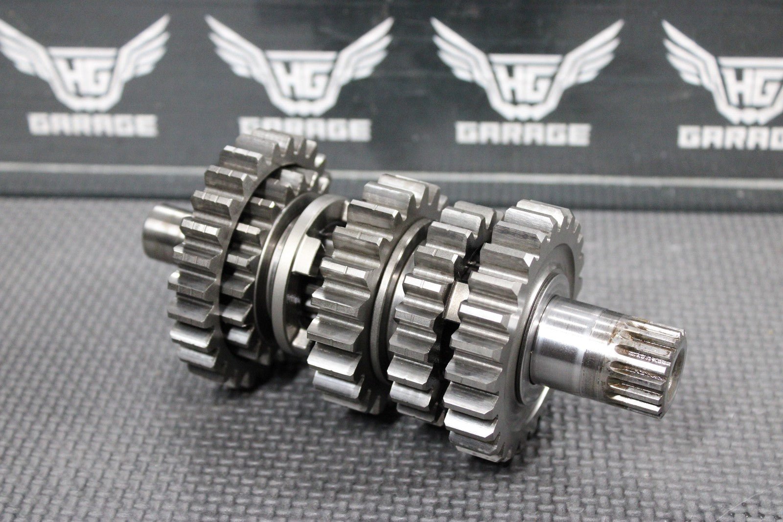 2007 HONDA CRF450R OEM ENGINE TRANSMISSION TRANNY GEARBOX SHIFT FORKS SHAFT DRUM - hggarage