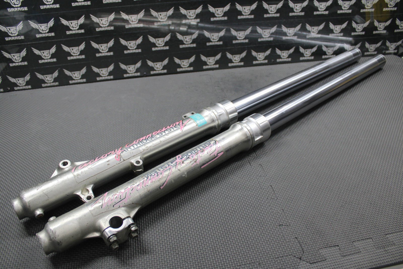1991 91 - 93 HONDA XR250R OEM RIGHT LEFT FRONT SUSPENSION FORKS SHOCKS GOOD! - hggarage