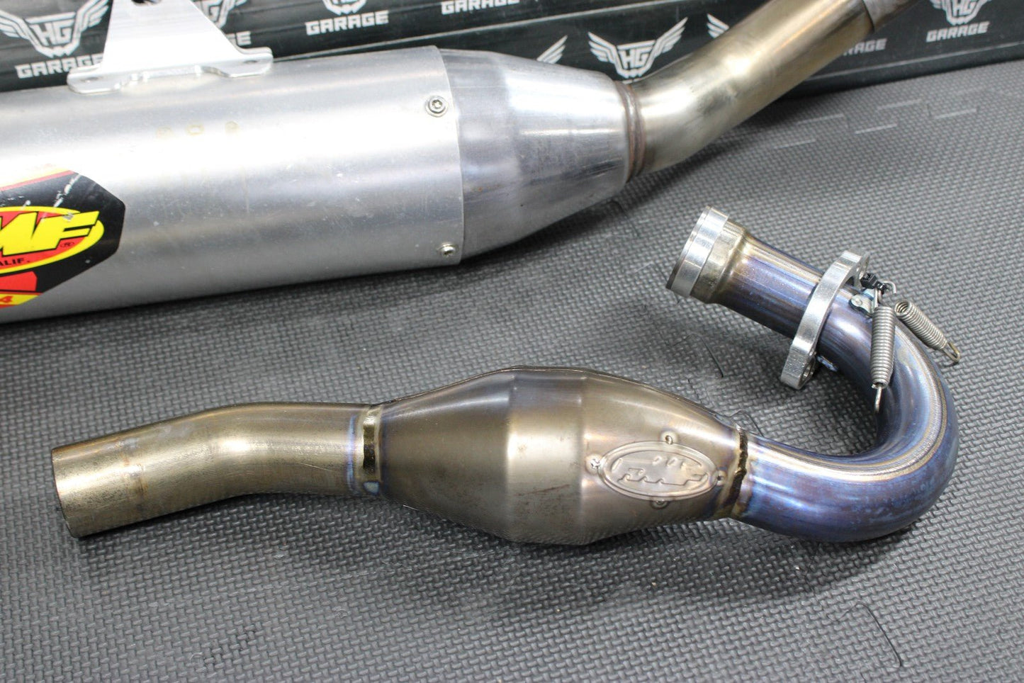 2007 HONDA CRF450R FMF POWERCORE 4 SLIPON PIPE W/ MEGABOMB TITANIUM HEADER PIPE - hggarage